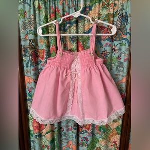 Vintage little girl pink dress 3T